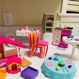 Barbie lot of furniture and accessories